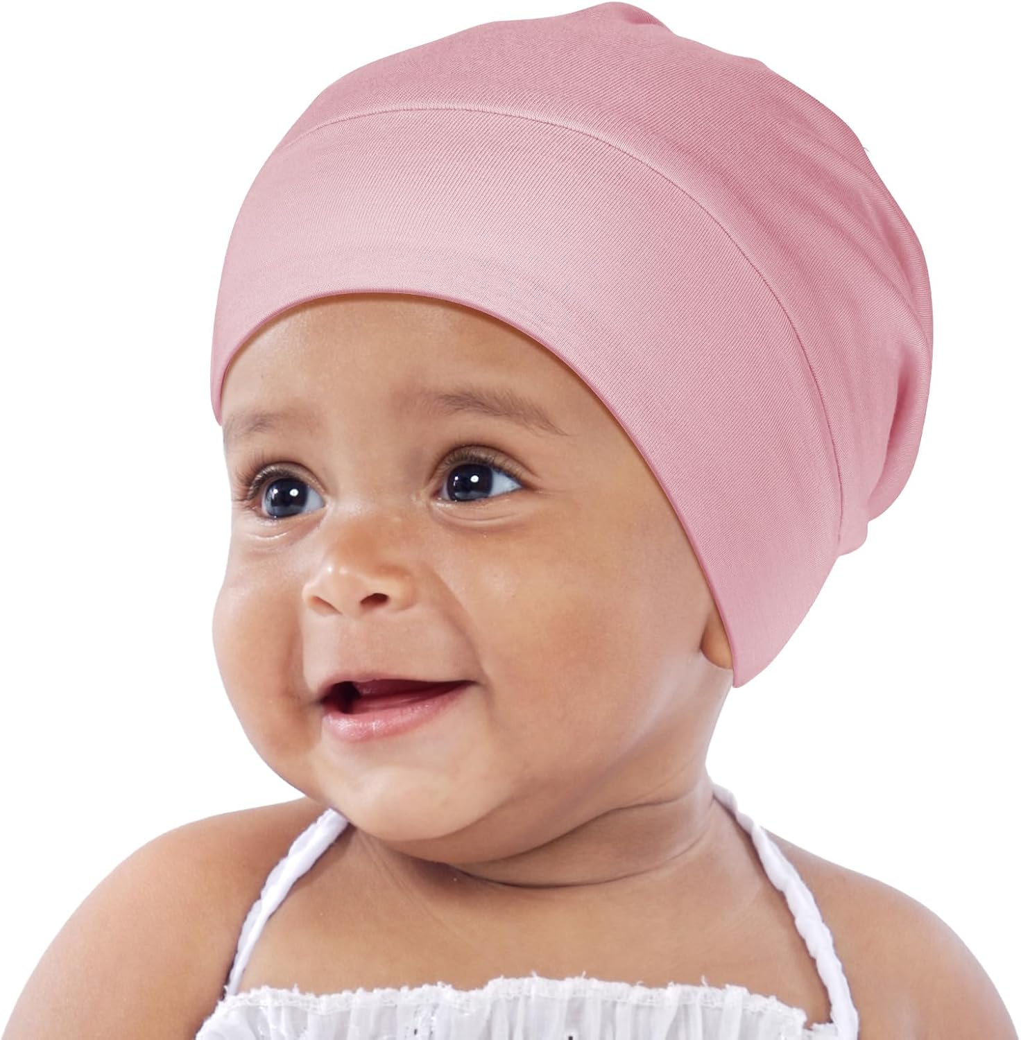 OLESILK Silk Baby Bonnet for 0-6 Months - 100% Mulberry Silk Toddler Hair Bonnet, Adjustable Night Cap for Sleeping