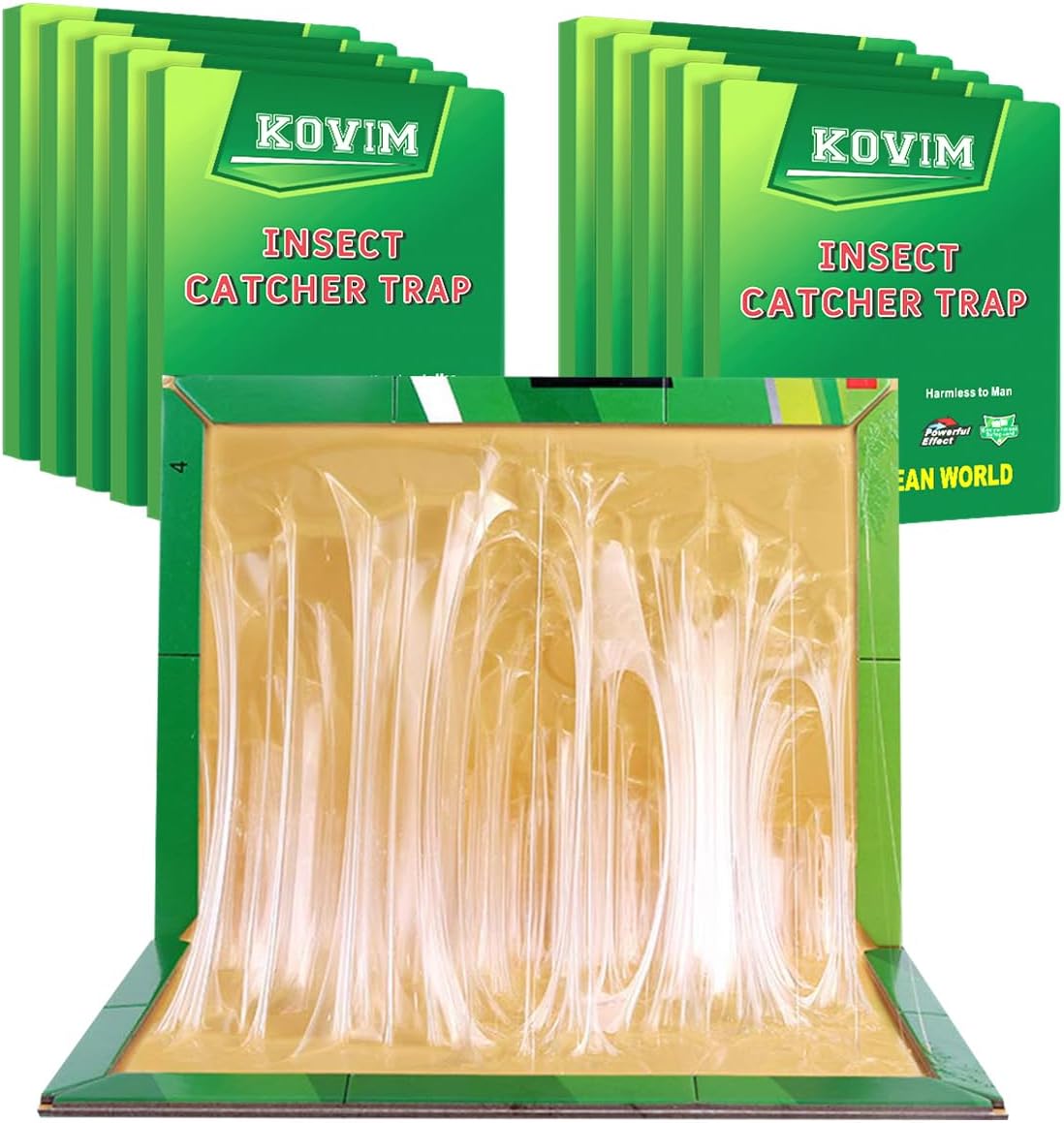 Pest Trap Pads Board - Large Extra Strong Sticky Trap for Multiple Insects in Indoor Outdoor Home Kitchen Garden (B. 10 Pcs)