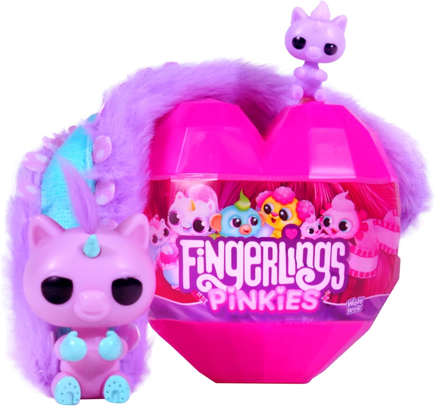 Fingerlings Pinkies Age 5+, Pinkie Sized Pets, Cute collectable animals, Styles May Vary, Pink