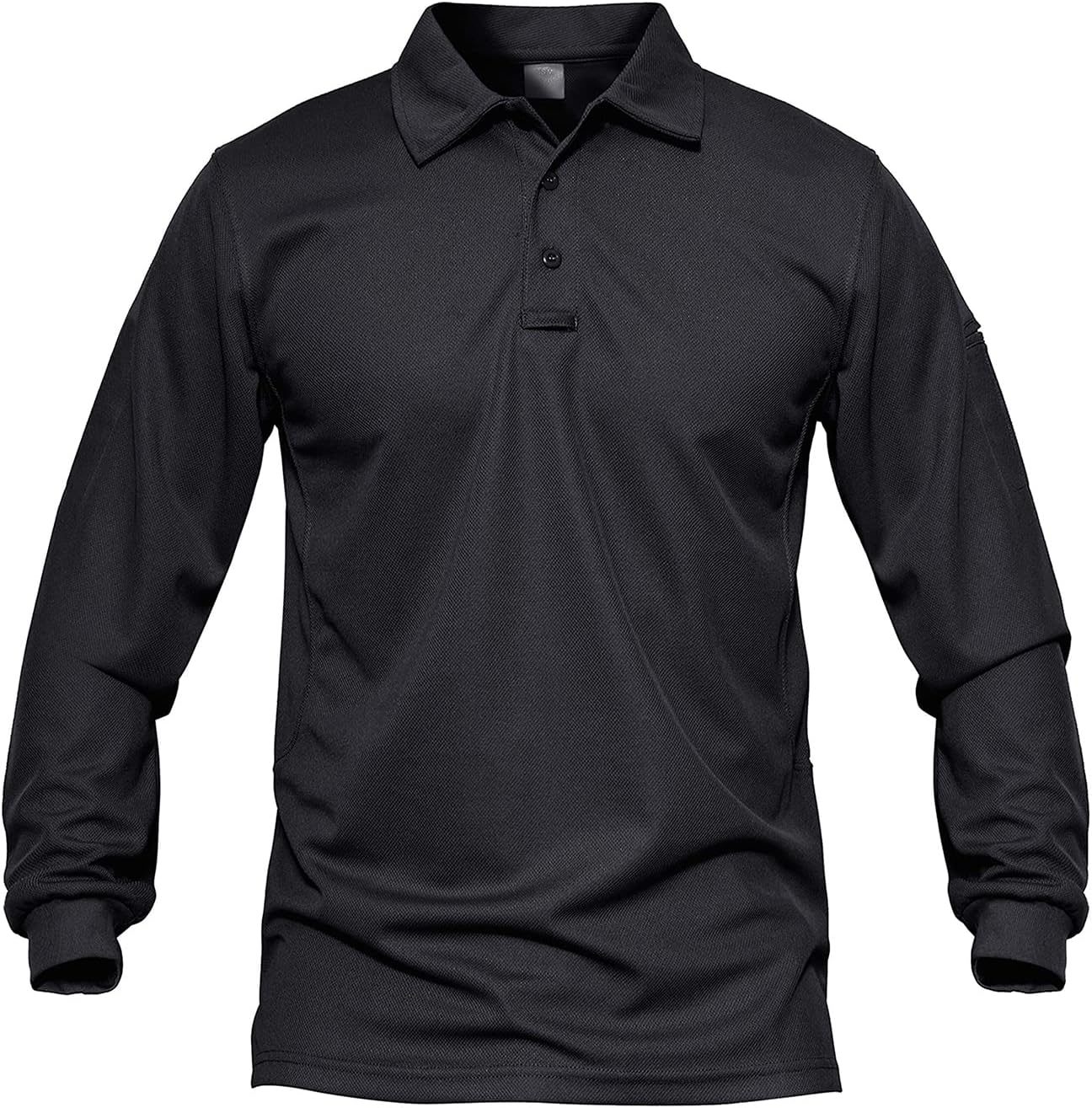 MAGCOMSEN Men's Quick Dry Long Sleeve Polo Shirts for Casual Military Golf Hiking