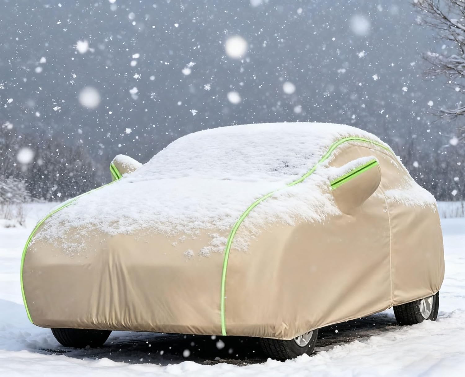 Waterproof Car Cover for Toyota Yaris Sedan 2023 2024| All-Weather Oxford Cloth Cover | All Season Protection Easy Access Zipper | Dust, UV, Snow & Scratch Protection