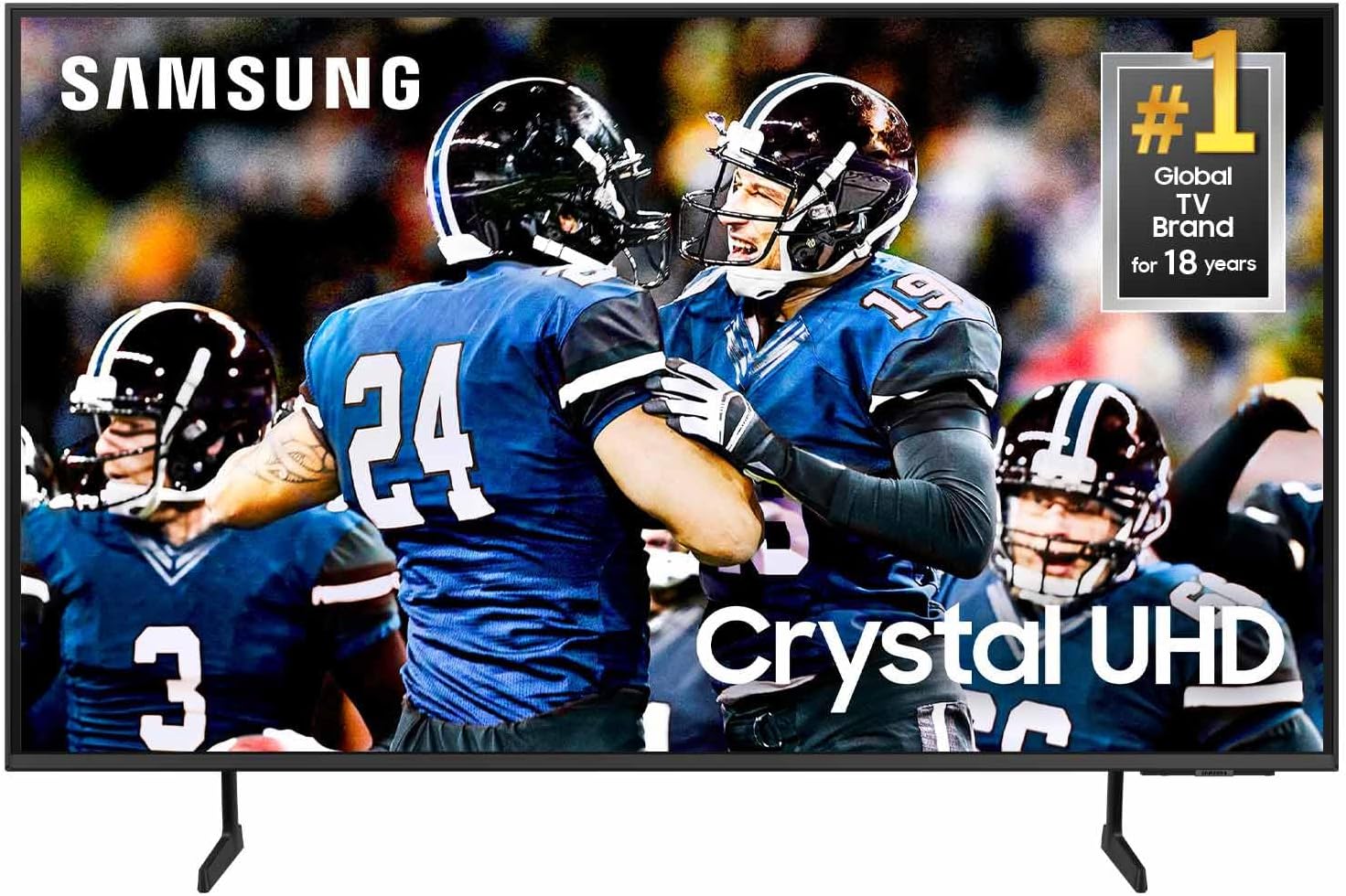 SAMSUNG 50-Inch Class Crystal UHD 4K DU7200 Series HDR Smart TV w/Object Tracking Sound Lite, PurColor, Motion Xcelerator, Mega Contrast, Q-Symphony (UN50DU7200, 2024 Model)