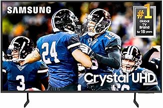 SAMSUNG 50-Inch Class Crystal UHD 4K DU7200 Series HDR Smart TV w/Object Tracking Sound Lite, PurColor, Motion Xcelerator, Mega Contrast, Q-Symphony (UN50DU7200, 2024 Model)