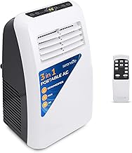 3-in-1 Portable Air Conditioner with Built-in Dehumidifier Function,Fan Mode, Remote Control, Complete Window Mount Exhaust Kit