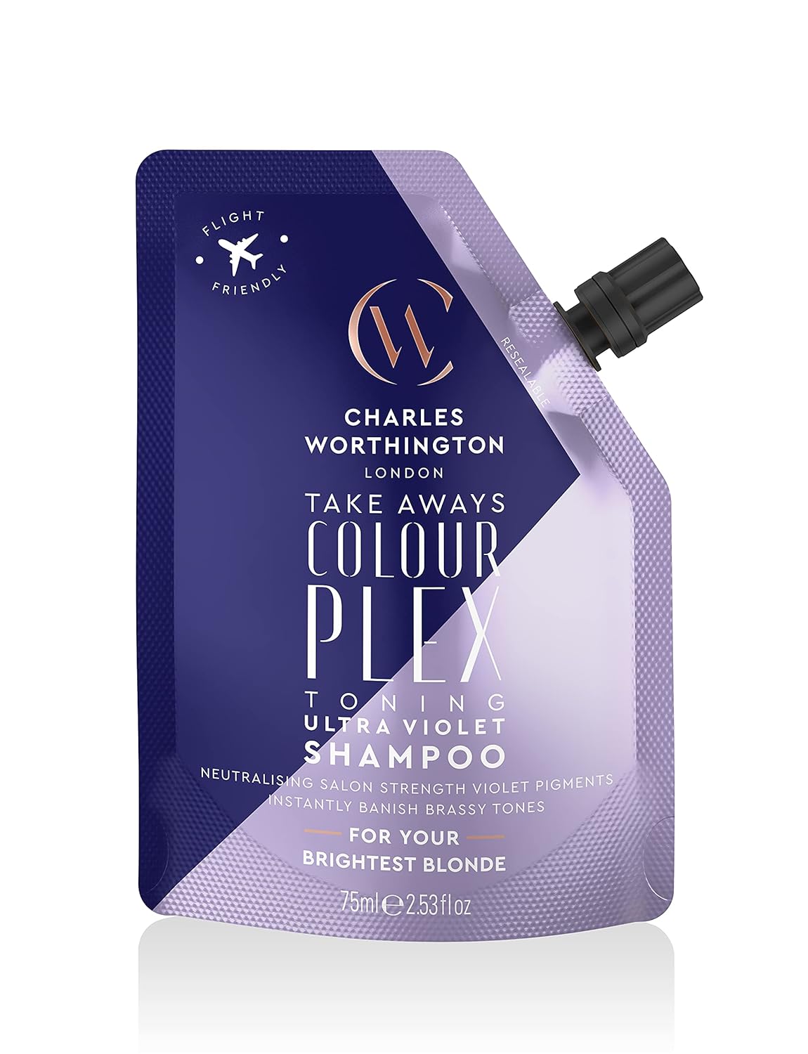 Charles Worthington Colourplex Toning Ultra Violet Shampoo Takeaway