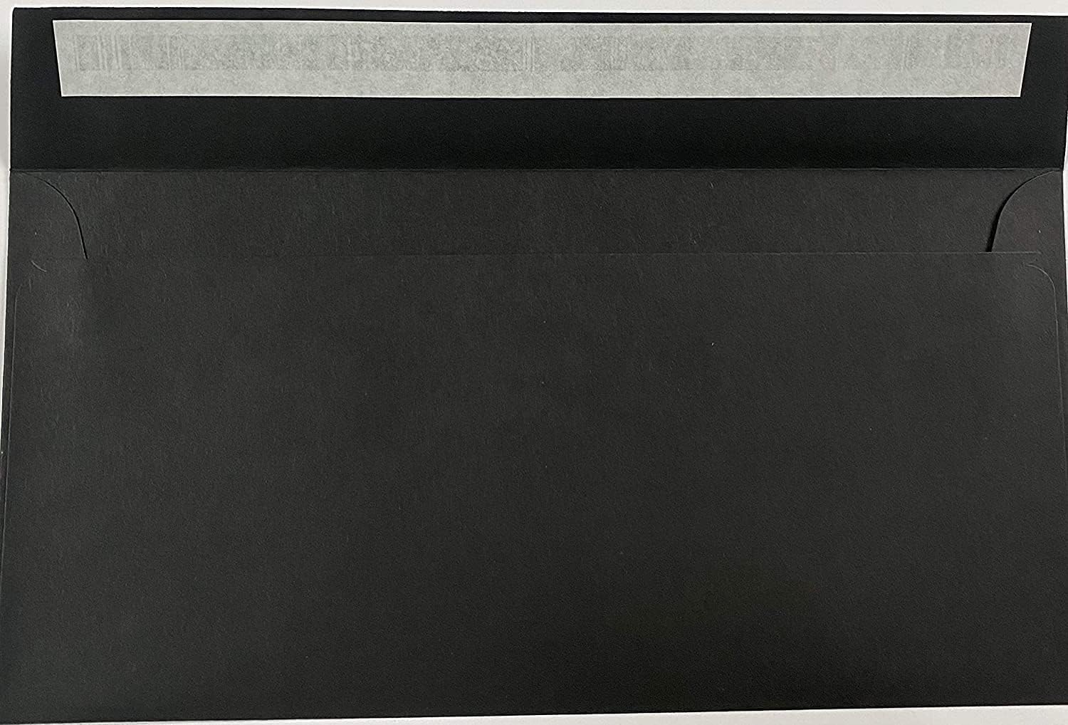 DL (110mm x 220mm) Coloured Envelopes for Greetings Cards Party Invitations & Craft - Pack of 40 (Black Peel and Seal)