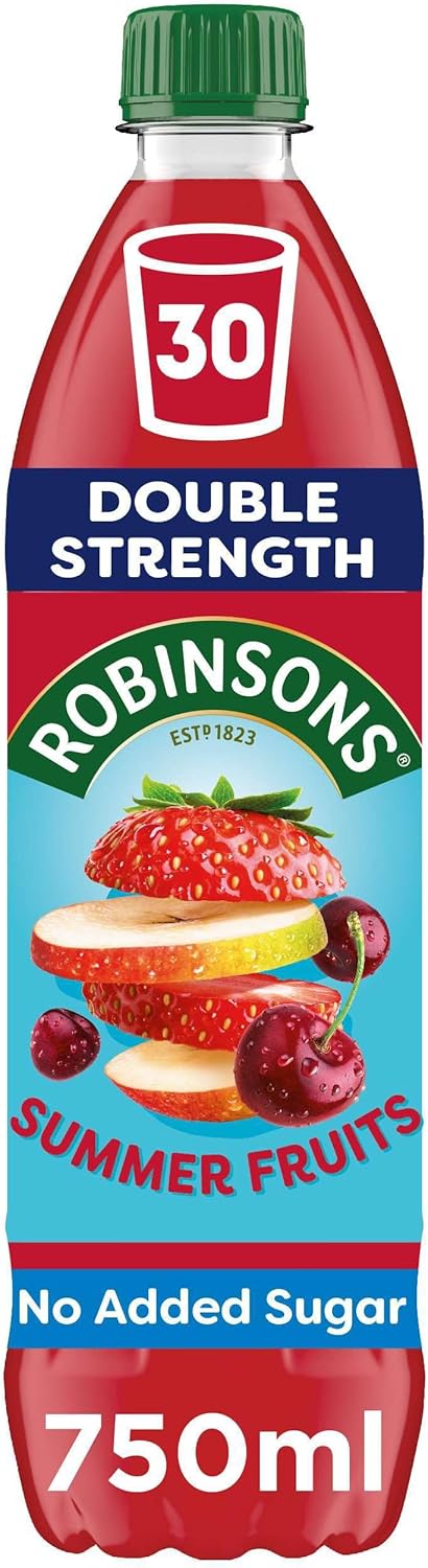 Robinsons Fruit Squash - Low Calorie - Double Strength - Summer Fruits 750ml
