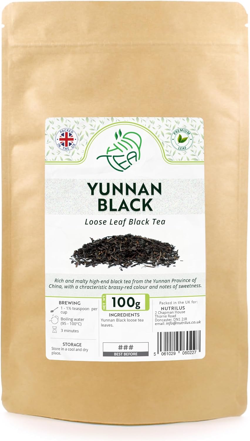 Yunnan Black Premium Loose Leaf Tea (Black, 100g)