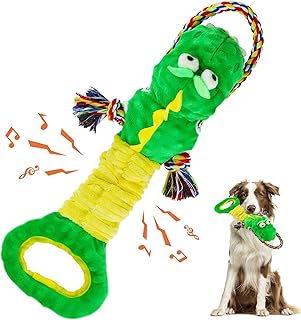 Squeaky Dog Toys for Large Dogs, Interactive Dog Toys, Puppy Toys to Keep Them Busy, Puppy Chew Toys for Teething, Tug of War Dog Toys to Keep Them Busy, Big Dog Toys & Puppy Teething Toys
