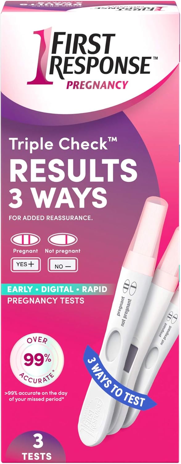 First Response Triple Check Pregnancy Test 3 ct.