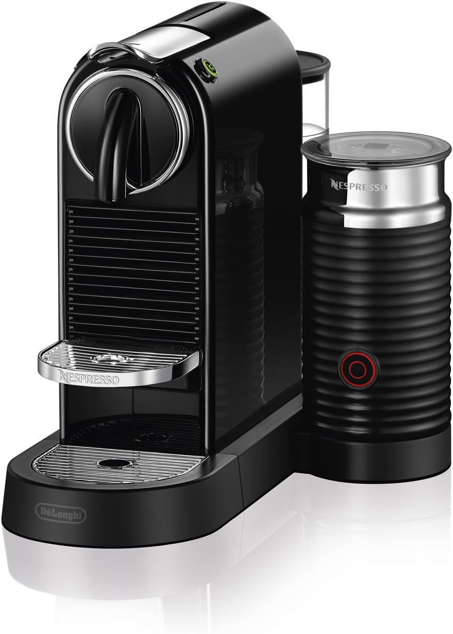 Nespresso CitiZ Coffee and Espresso Machine by De'Longhi with Milk Frother, Black, 9.3 x 14.6 x 10.9 inches