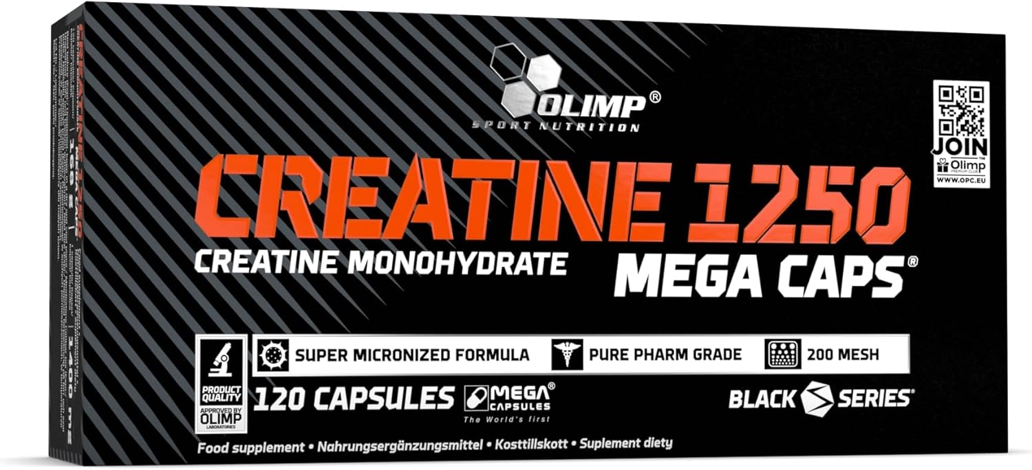 Olimp Labs Creatine 1250 Mega Capsules, 120 Capsules