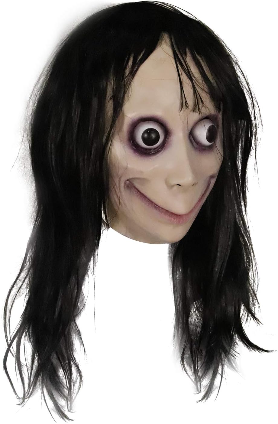 MOLEZU MOMO Mask for Adult Horror Devil Mask, Scary Costume Halloween Creepy Cosplay Party Decoration Prop