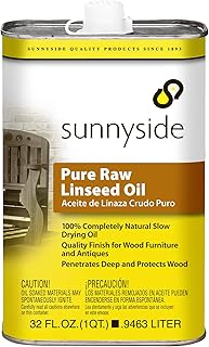 Sunnyside Corporation 87332 Pure Raw Linseed Oil, Quart