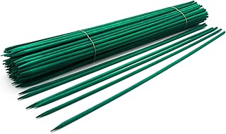 Royal Imports Green Wood Plant Stake, Bamboo Floral Gardening Sturdy Support Picks, Wooden Sign Posting Potted Garden Orchid Sticks (12 Inch - 100 Pcs)