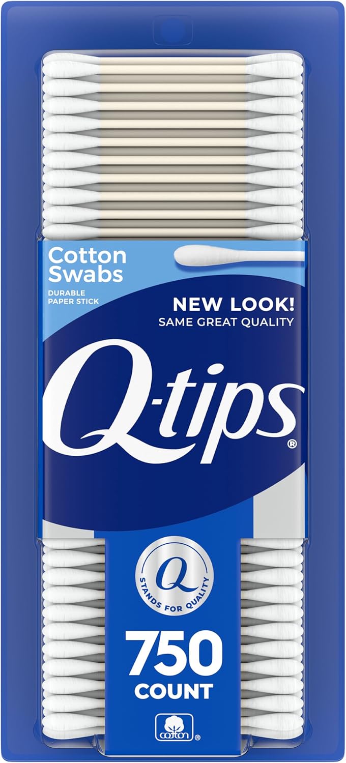 Q-tips Cotton Swabs For Hygiene and Beauty Care Original Cotton Swab Made With 100% Cotton 750 Count