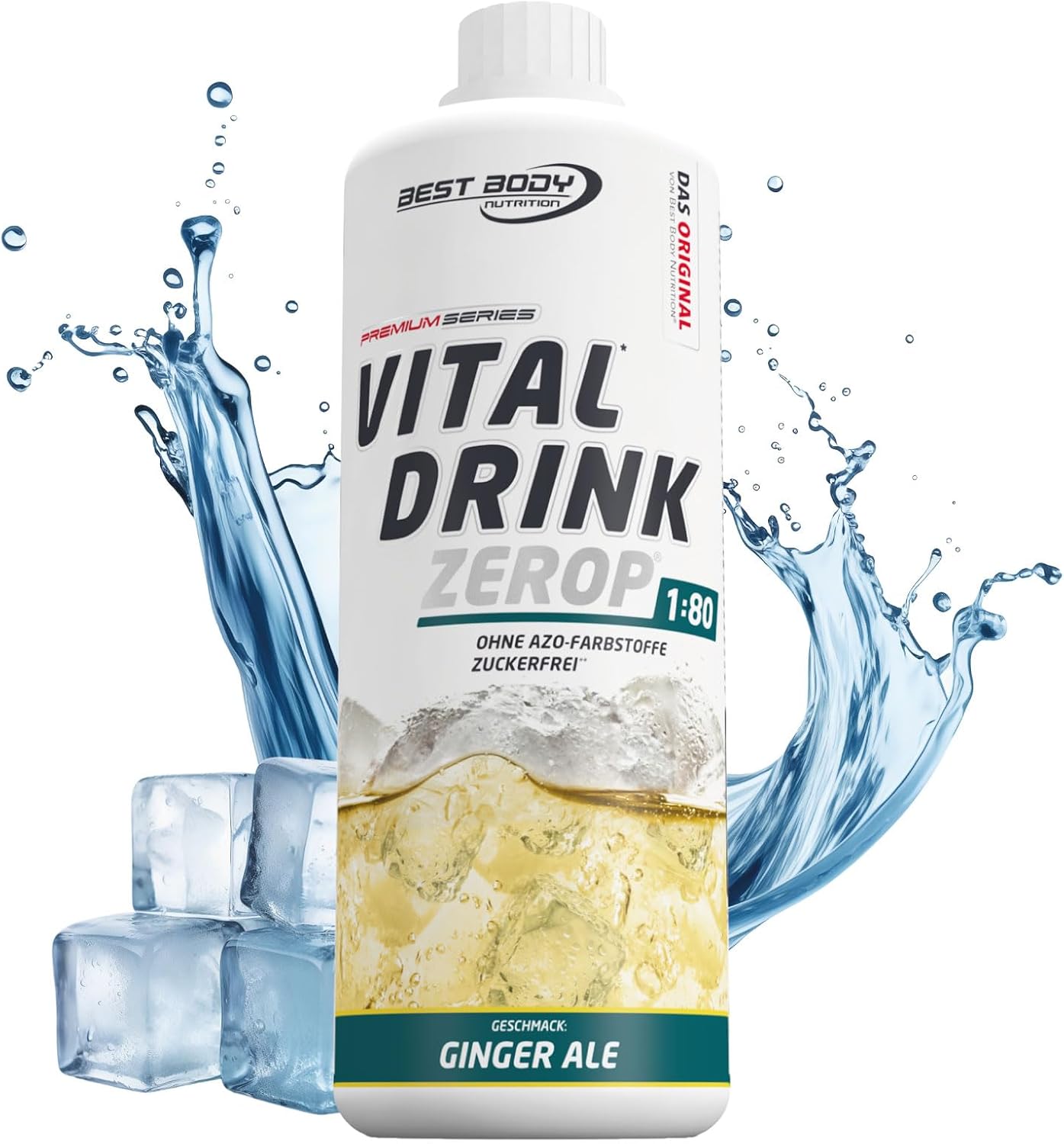 Best Body Nutrition Vital Drink, 1000 ml Flasche (Ginger Ale)