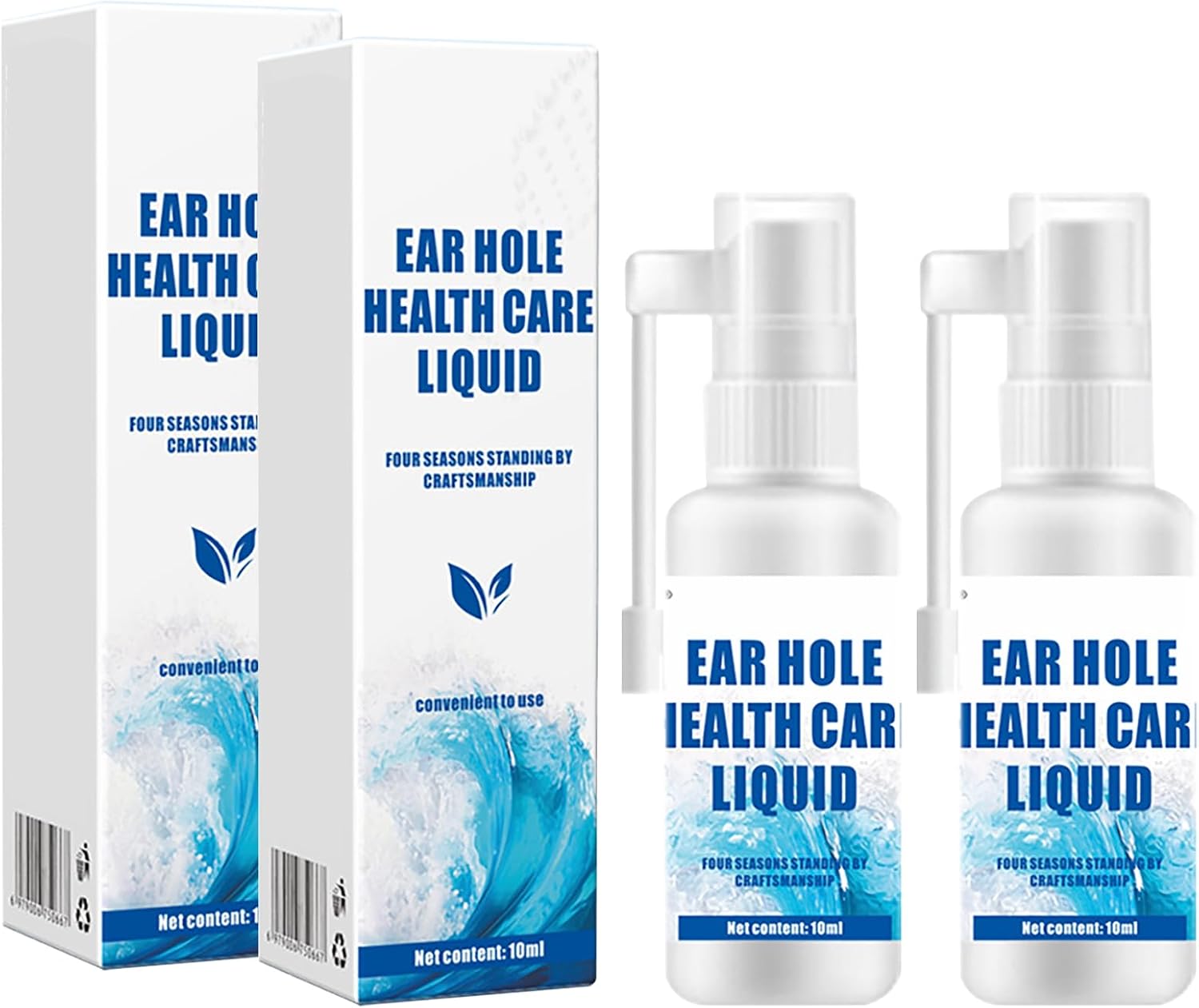 Piercing Aftercare Spray, Piercing Cleaning Solution | Saline Solution Spray | Cleanses, Sterilizes & Soothes for Piercings Keloids Bumps on Ears, Nose & Navel - Saline Aftercare Sprays | 2 * 10ML