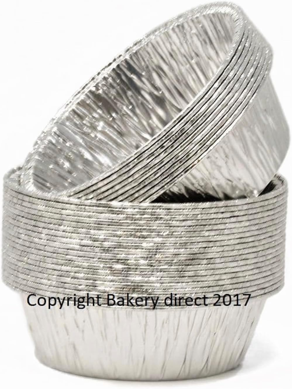 Bakery Direct 50 Round Silver Pukka Pie foils/Dishes