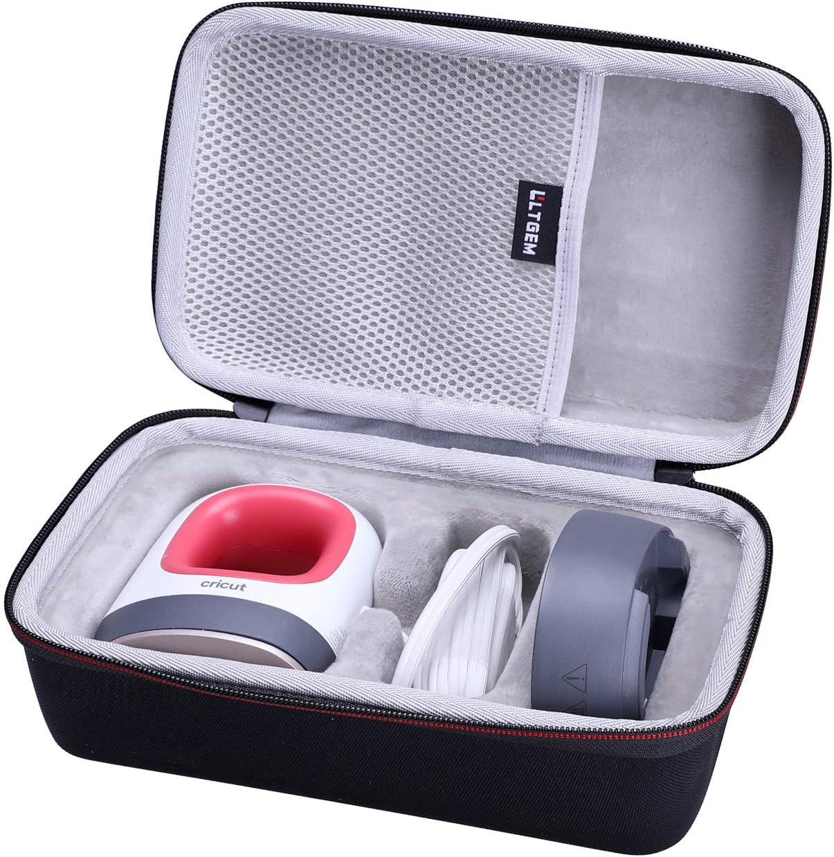 LTGEM Case Compatible with Cricut EasyPress Mini/Mini™ LT Heat Press, Black+Gray(Case Only)