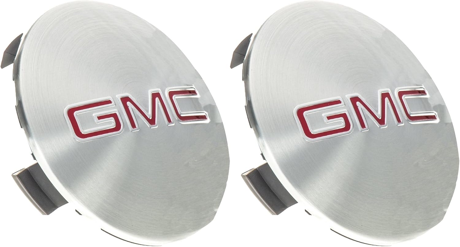 OEM NEW Wheel Hub Center Cap Set Brushed Aluminum w/Logo 07-16 Acadia 9597360