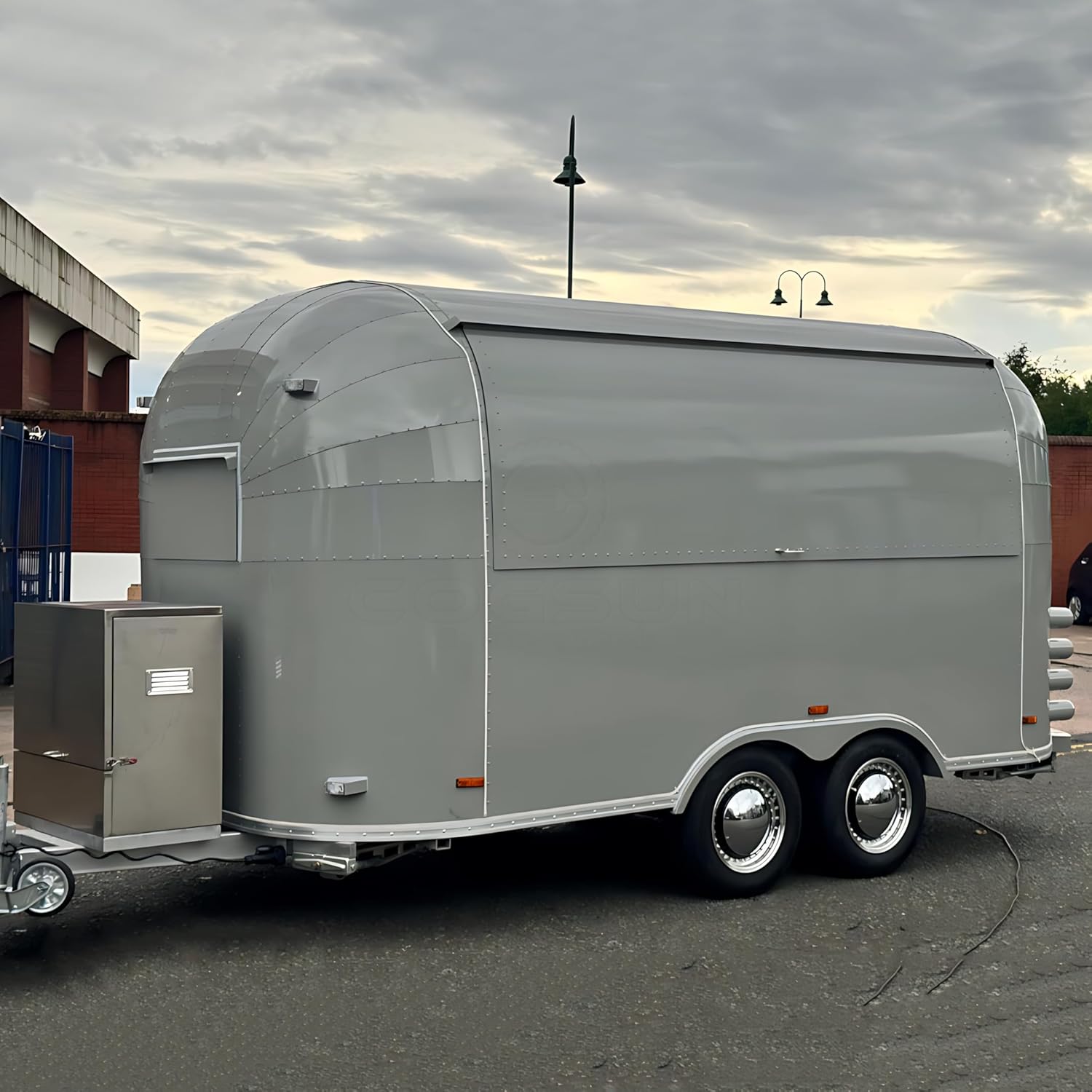 Mirror Food Trailer Trucks Colorful Food Vending Cart Near Me Deposit Advance Payment Concession Trailers for Sale Coffee Trailers Truck Mobile Travel Trailer