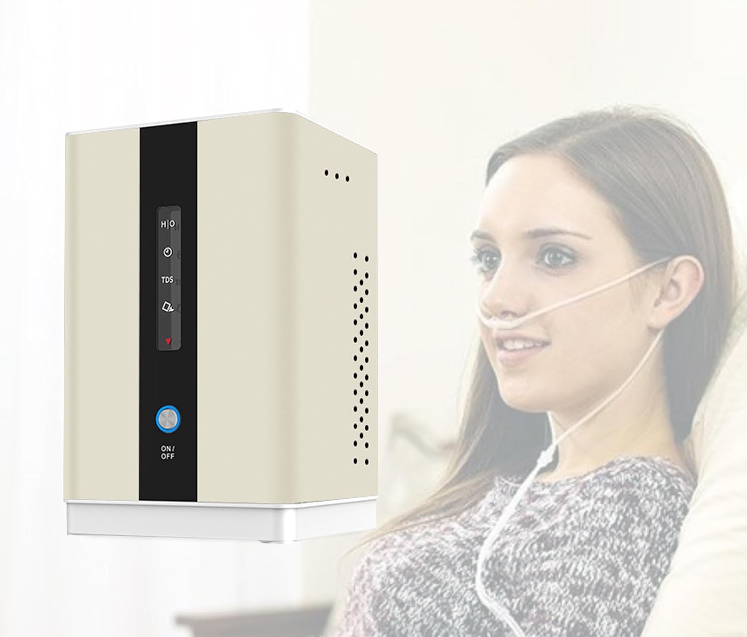 Hydrogen Inhalation Machine | 225ml/min H/O Dual Port | Hydrogen-Rich Water Machine for Home