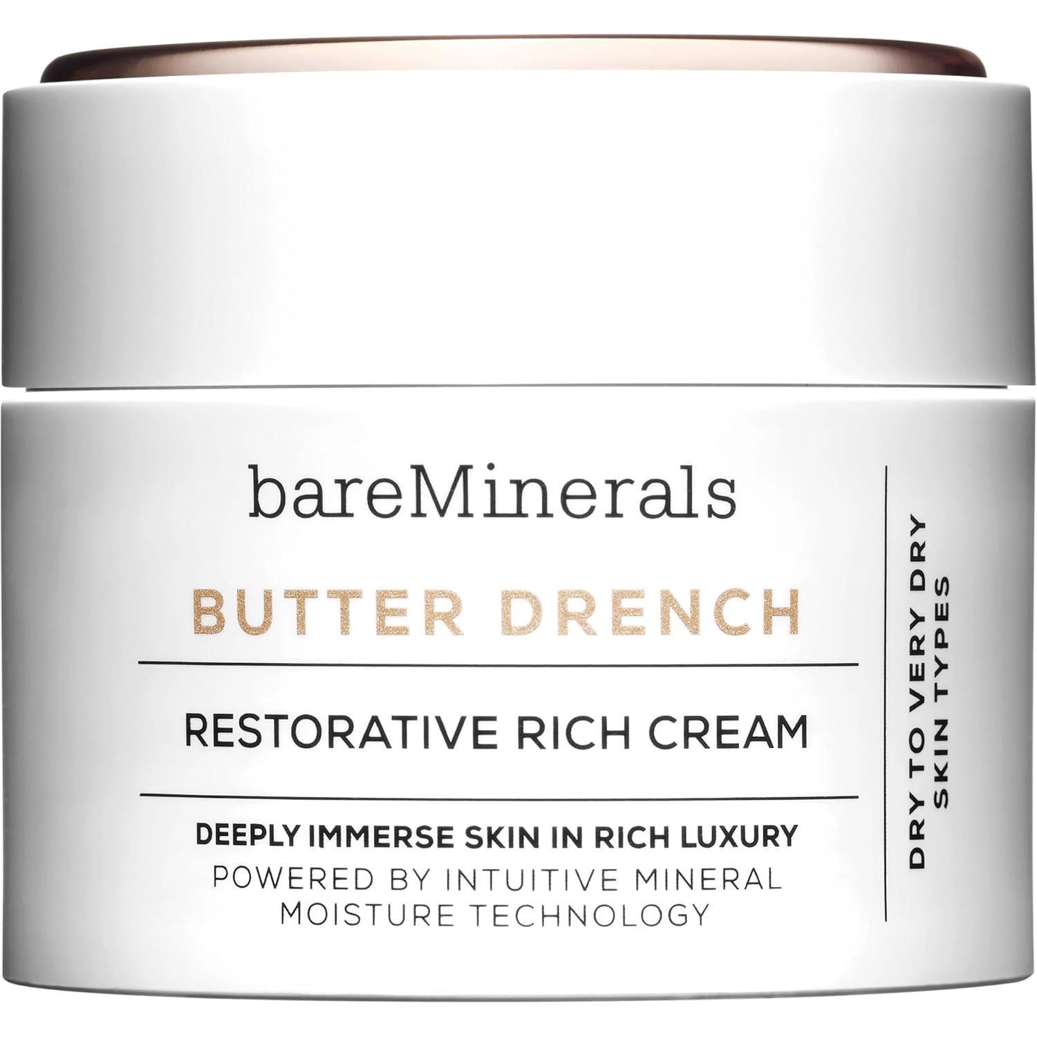 bareMinerals Butter Drench Restorative Rich Face Cream, Hydrating Face Lotion, Helps Skin Retain Moisture, Soothes Dry Skin, Non-Comedogenic, Vegan