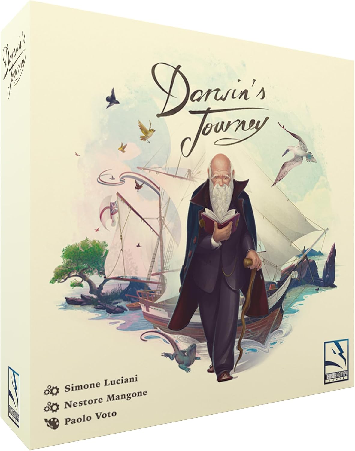 Darwin's Journey Board Game - Evolutionary Strategy Game of Exploration and Discovery, Adventure Game for Kids and Adults, Ages 14+, 1-4 Players, 30-120 Min Playtime, Made by Thundergryph Games