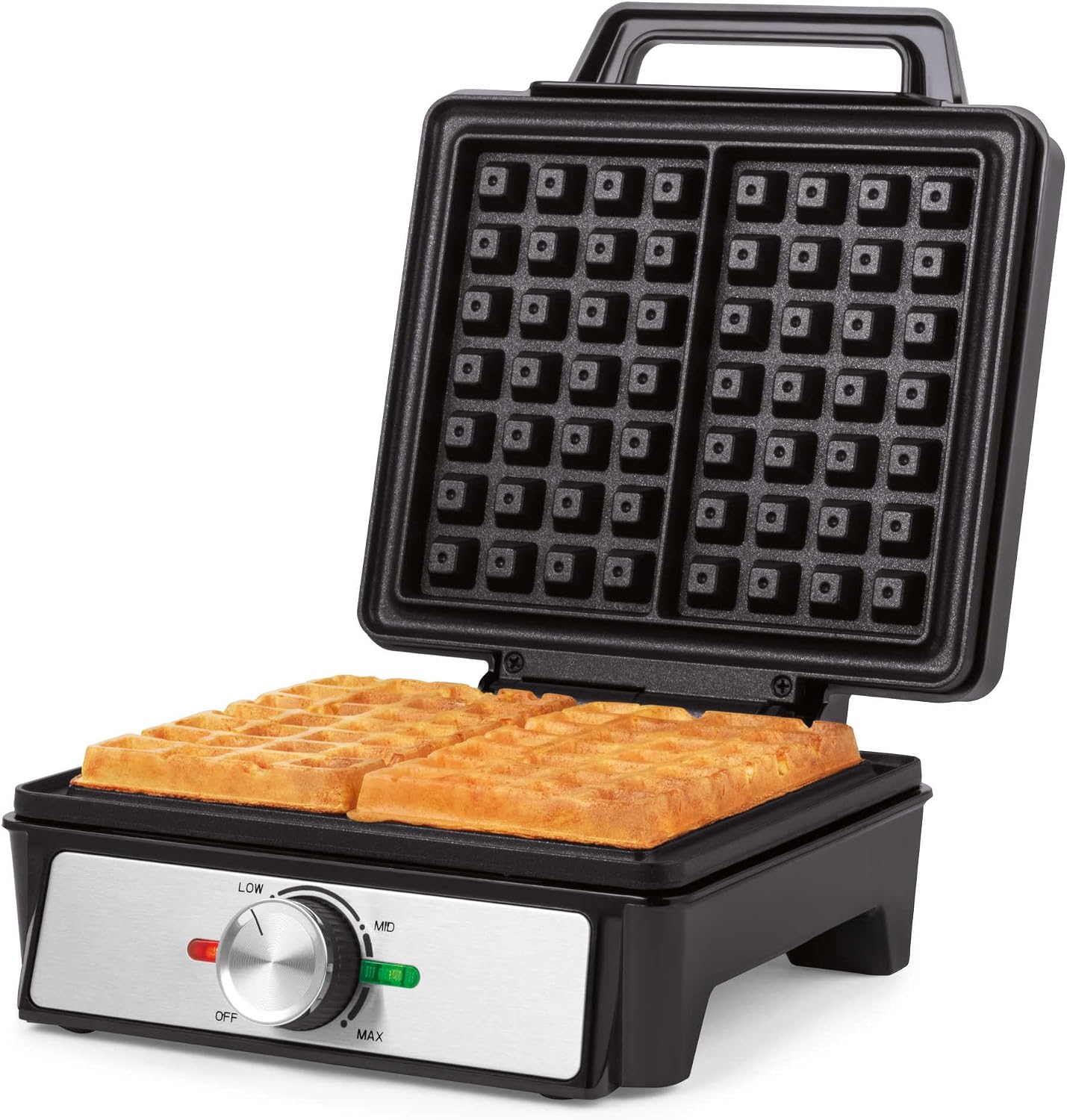Salter Deep Fill Waffle Maker, 1600W, Adjustable Temperature Control