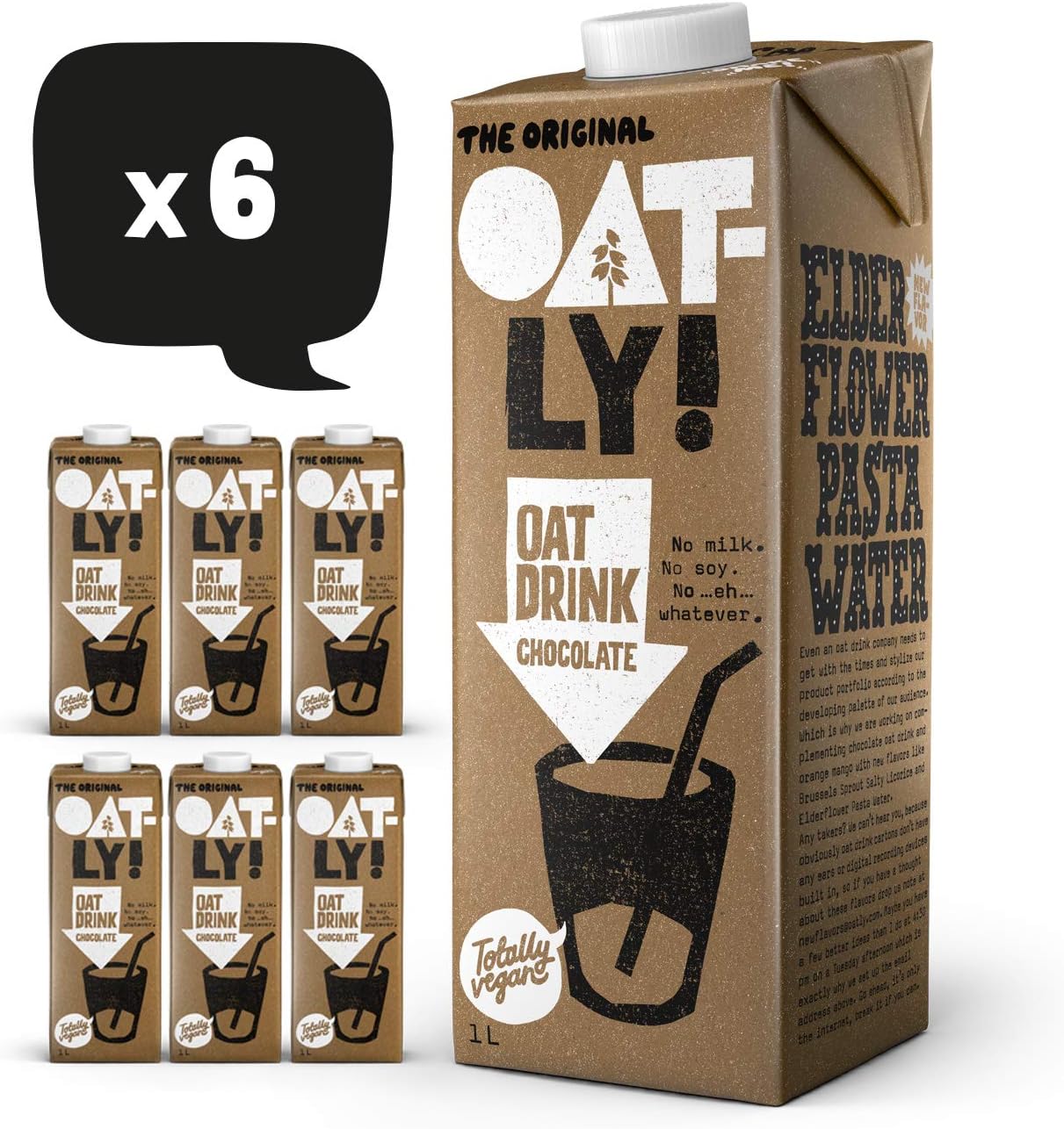 Oatly Chocolate Drink 1 Litre (Pack of 6)