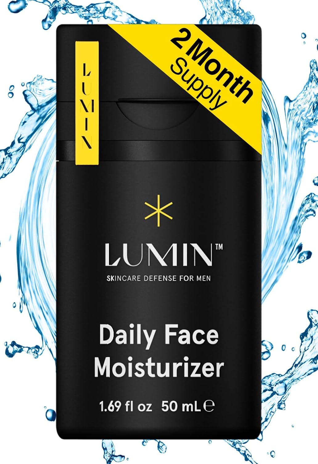 Lumin Daily Face Moisturizer for Men – Lightweight Hydrating Cream with Niacinamide, Men’s Face Lotion for Normal, Combination & Sensitive Skin, Korean Skincare, Smooth & Nourishing, 50ml
