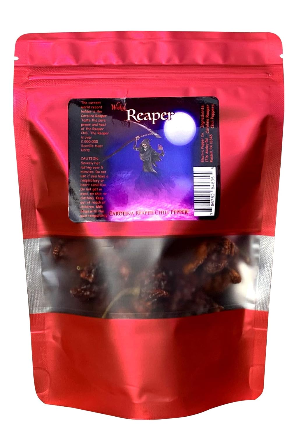 Wicked Reaper Wicked Tickle Carolina Reaper Chili Peppers World's Hottest Dried Spice 10 Pack +2 Free