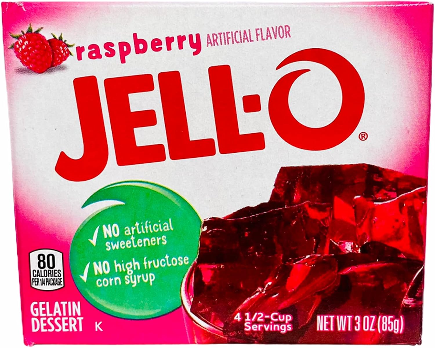 Jell-O Raspberry Gelatin 85g