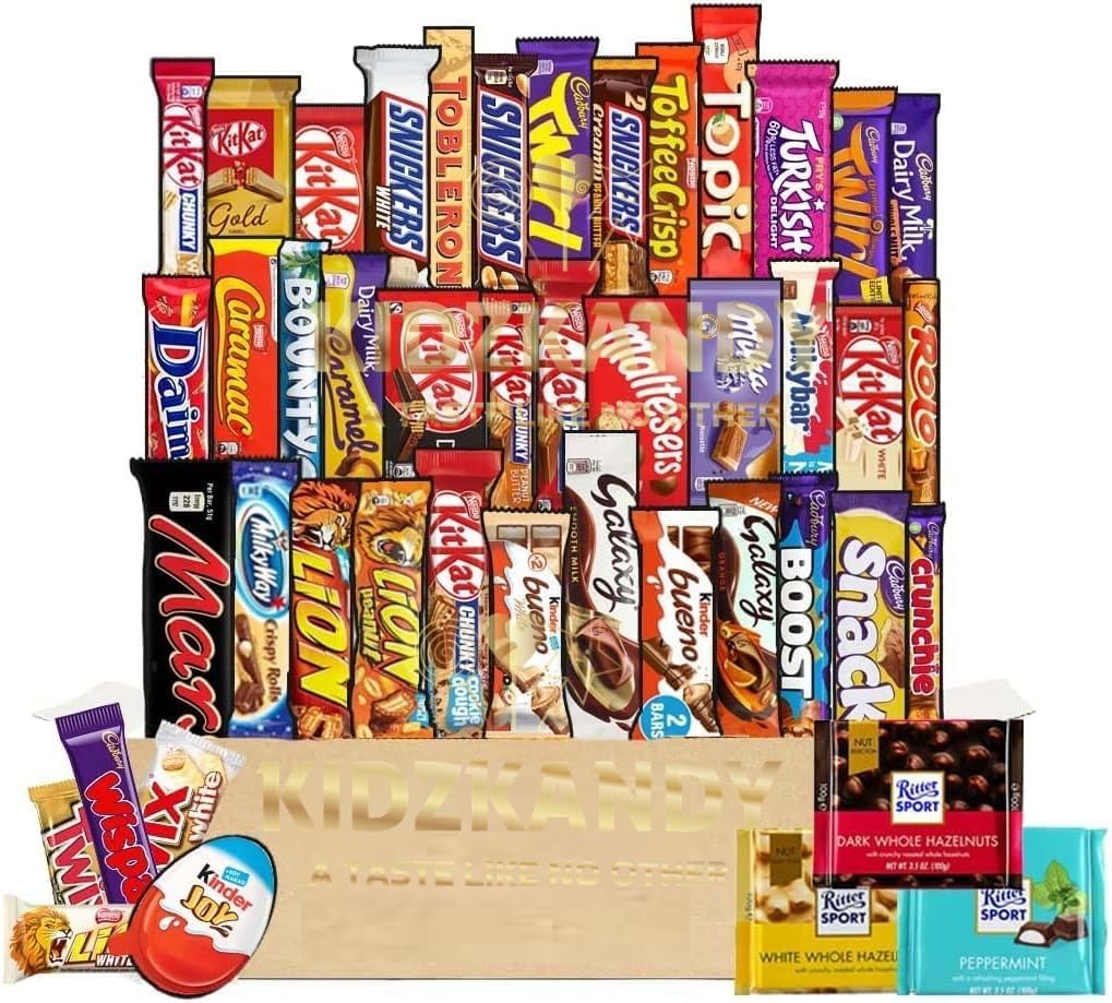 Delicious Chocolate Selection Gift Box – Best Delicious Chocolate Gift Hamper - 45 Mix Full chocolate bars Amazing Gift Chocolate Hamper For Family And Friends