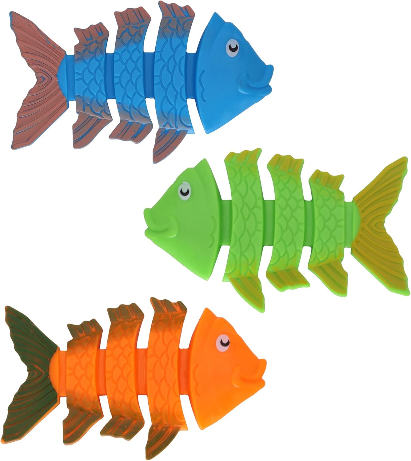 TOPWAYS Pool Diving Toy Set 3 Diving Fish Swimming Underwater Pool Training Toys Diving Games Training Children's Gifts(Diving Fish)