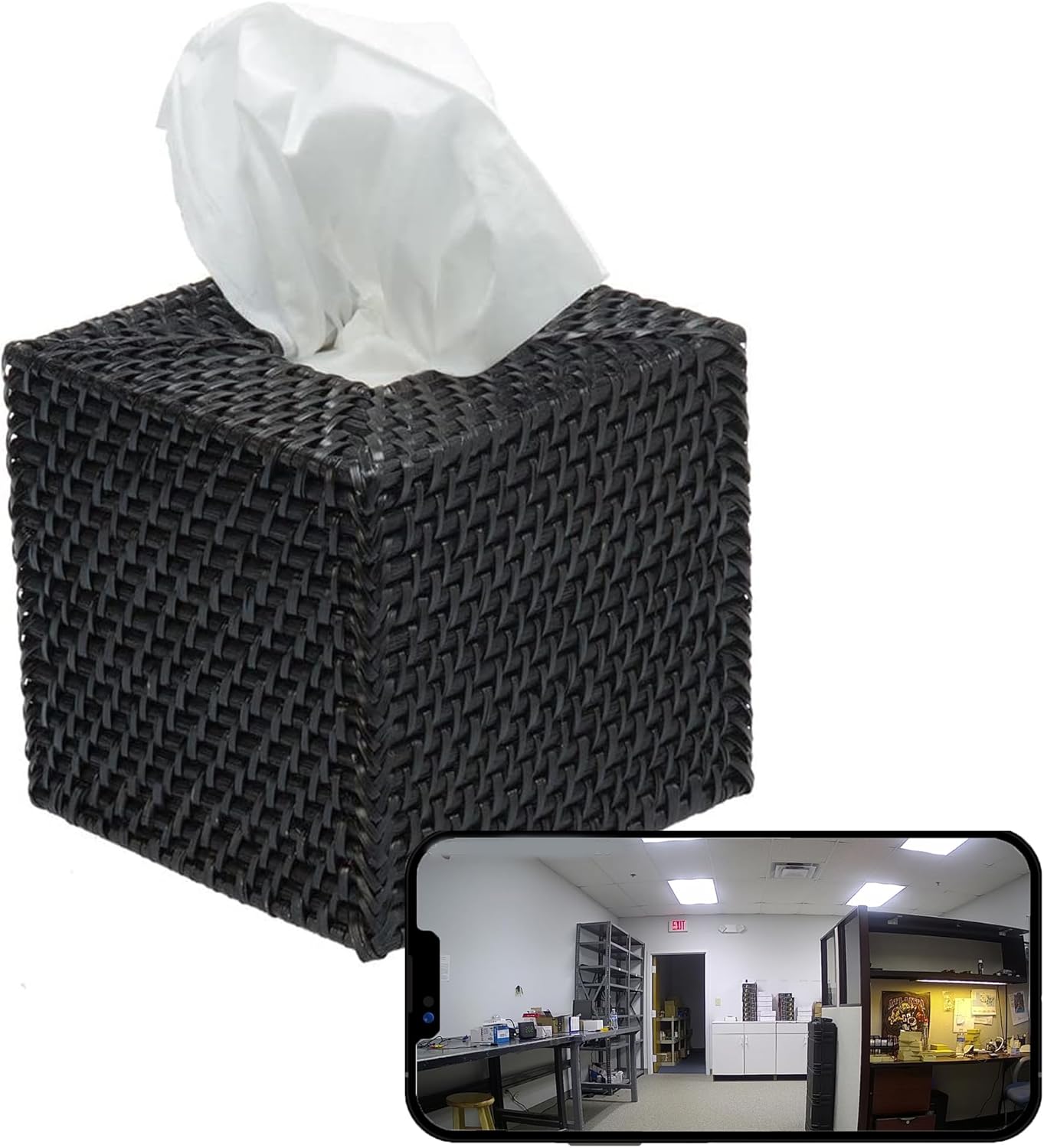 Wi-Fi Portable Tissue Box Cover Camera