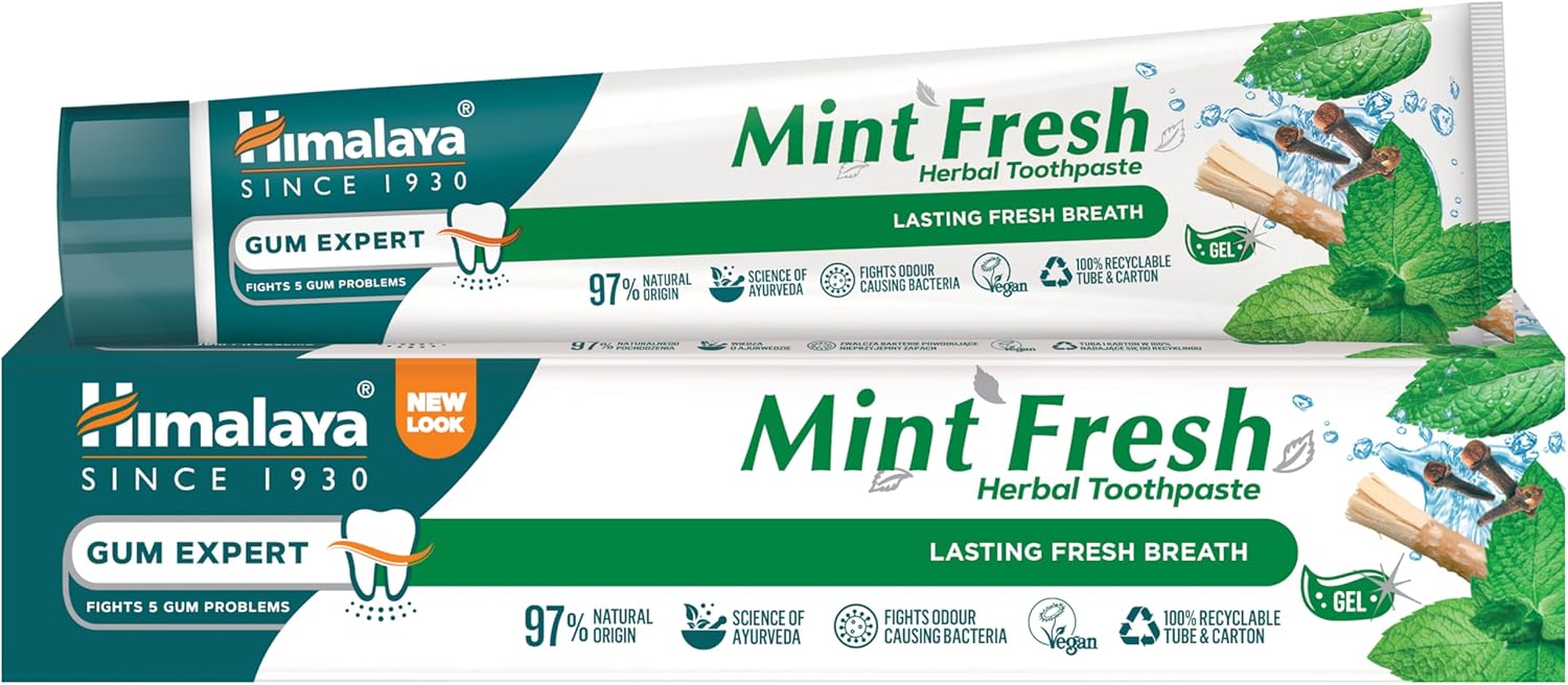 Himalaya Herbals Mint Toothpaste with Active Ingredients - 75ml
