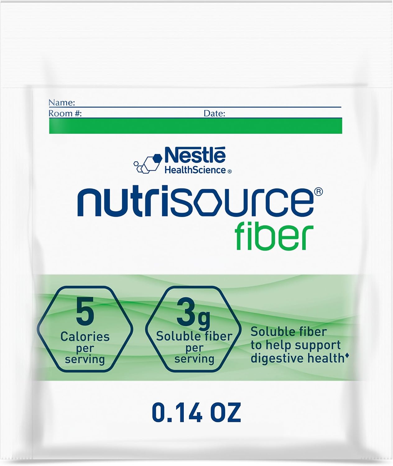 NutriSource Fiber Supplement Powder, Unflavored, 0.14 Oz, Pack of 75