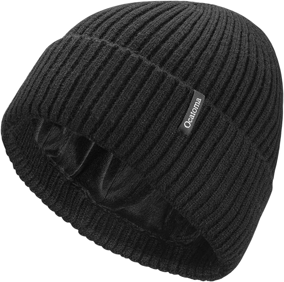 Ocatoma Beanie for Men Women Warm Winter Knit Cuffed Beanie Soft Warm Ski Hats Unisex