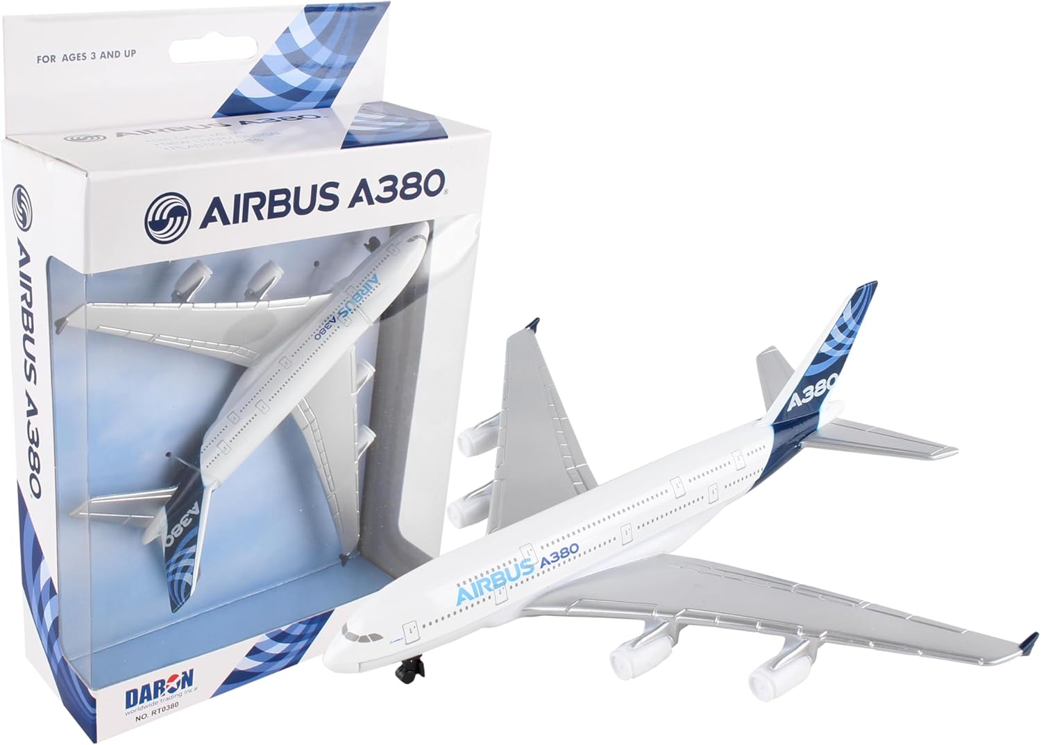 Daron Airbus Single Plane A380 White