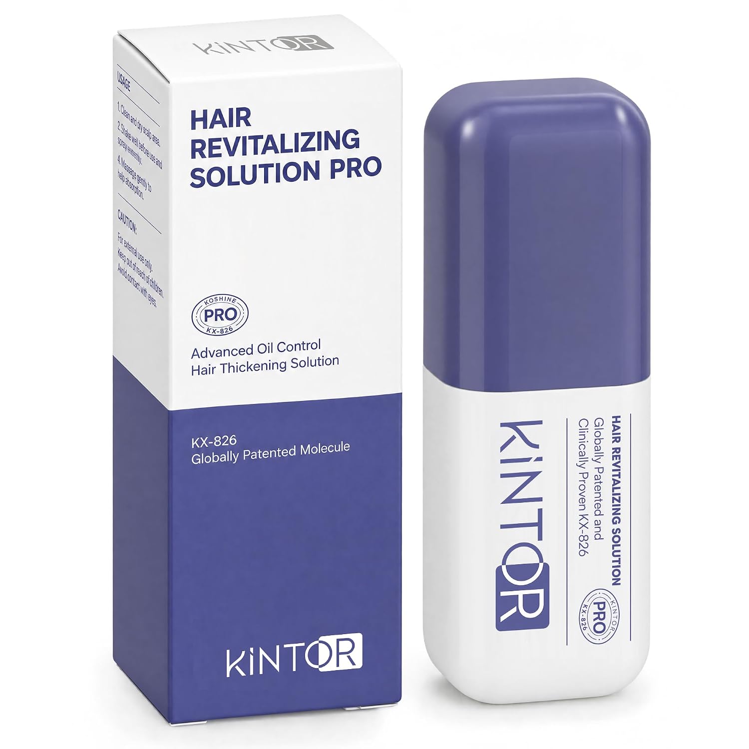 KINTOR 0.9% KX-826 Hair Revitalizing Spray, Purple Pro, 60 mL (2 fl oz)