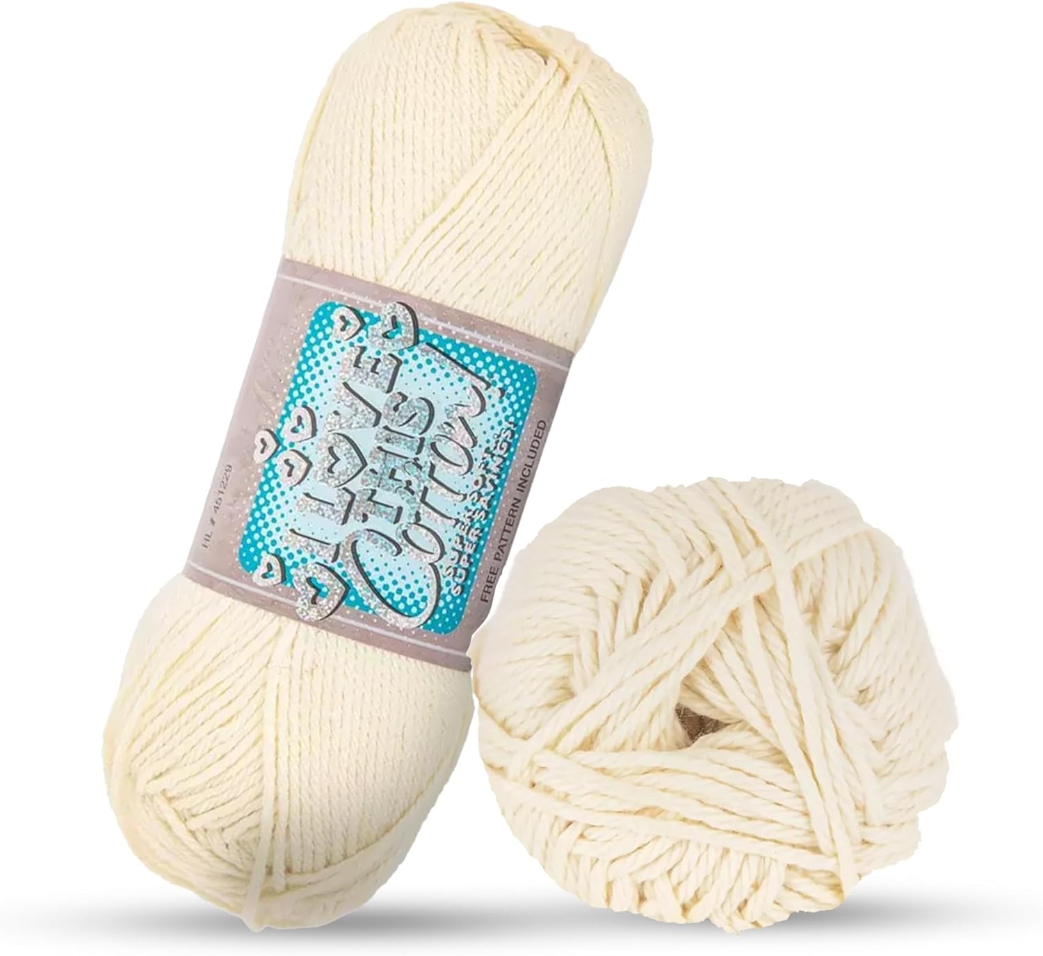 I Love This Cotton Medium Yarn for Crocheting & Knitting – Soft Yarn Skein – 180 Yards of 100% Cotton Yarn for Crocheting Blankets, Hats, & More – DIY Handcrafting Accessories