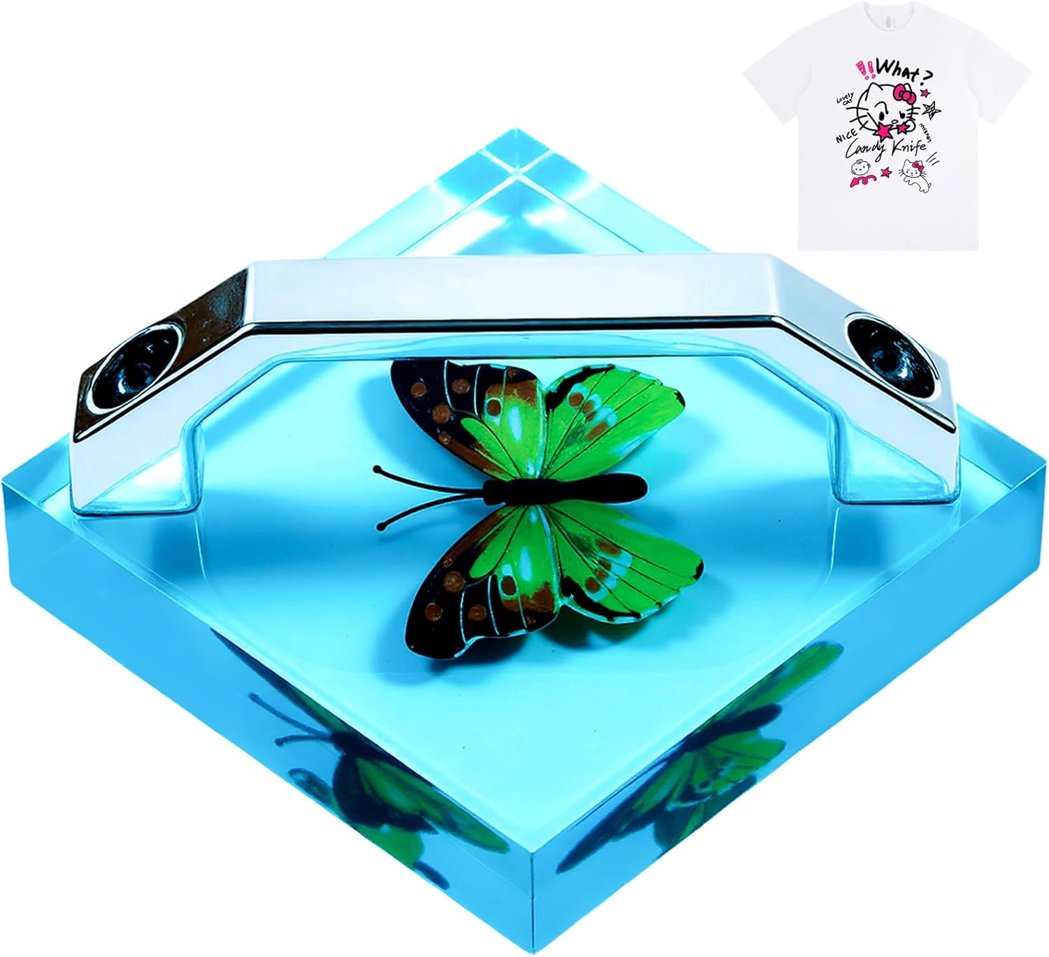 HTV Cooling Block for T Shirt, Cooling Block for Heat Press, 4"x4" Cooling Fast, Heat Press Accessories and Supplies, DTF Sublimation Vinyl, Heat Transfer Paper