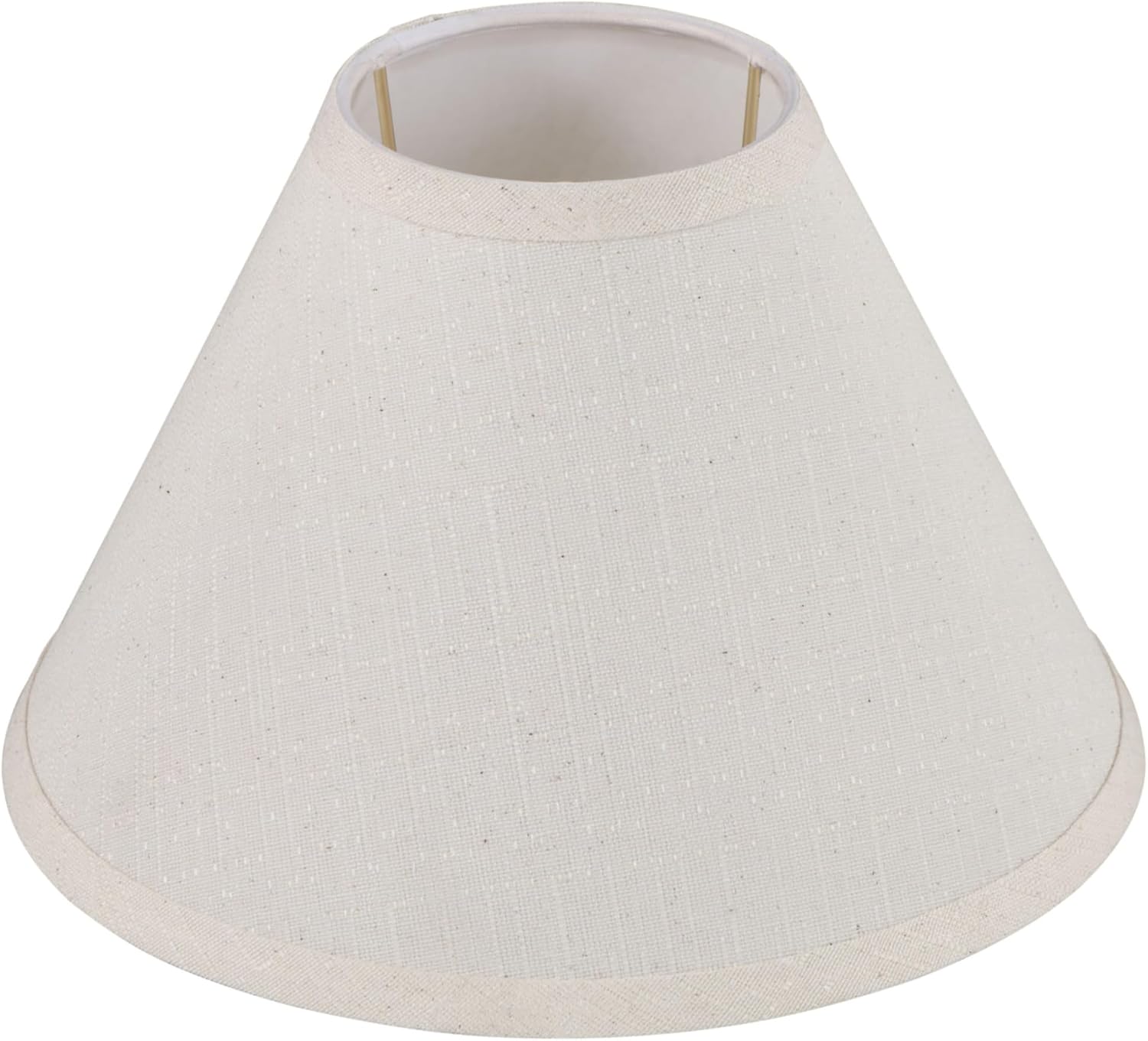Aspen Creative 58309, Hardback Empire Transitional UNO Lamp Shade, Cream, 4" Top x 10" Bottom x 7" Slant Height, Slip 33mm