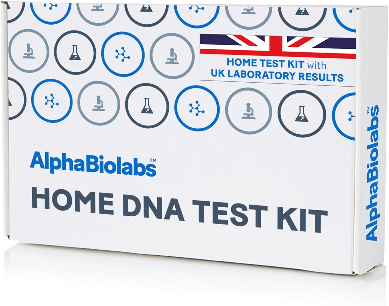 AlphaBiolabs Home DNA Test Kit - Fast Next Day Results - UK Laboratory - 100% Accurate - Up to 25 Loci