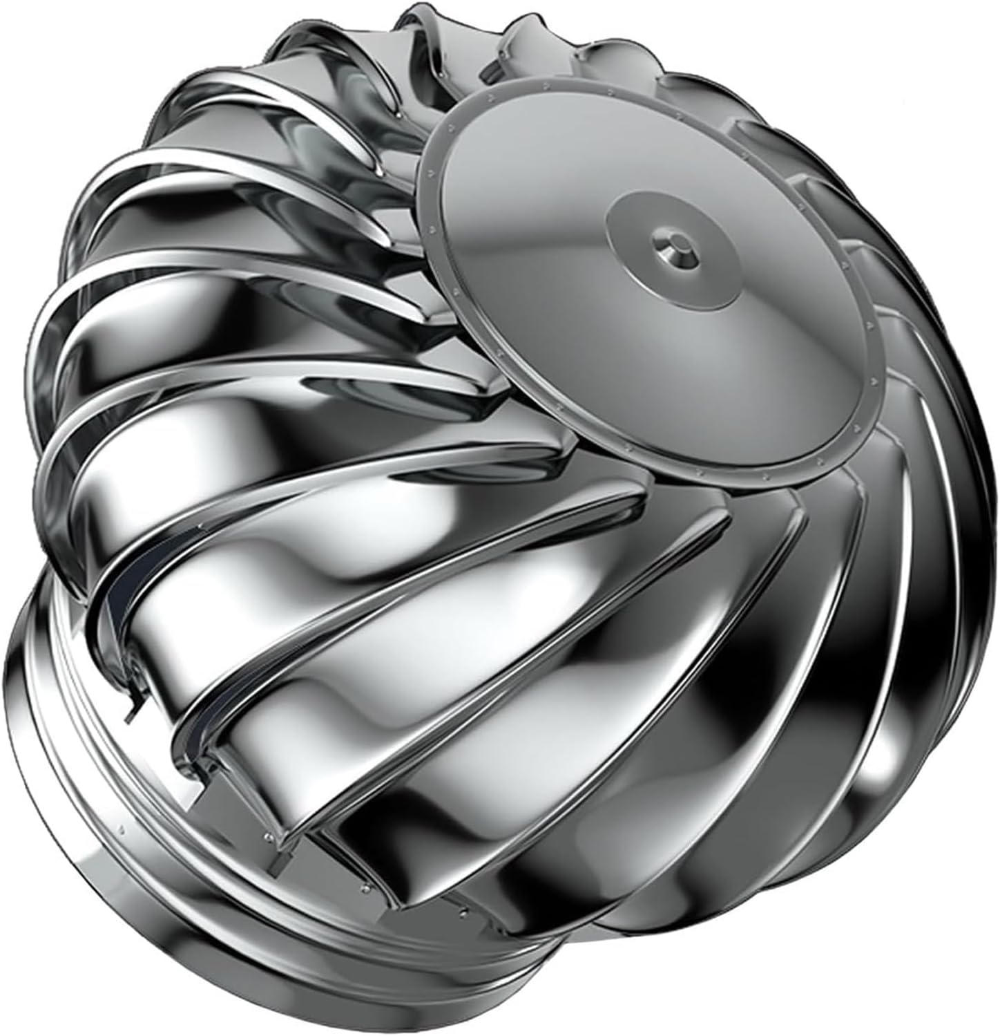 Roof Wind,Stainless Steel Turbine Ventilator Vents Air Vent Outlet 110 150 160 200 250 300mm No Deformation Rotating Roof Vents Energy-Efficient - All Purpose Chimney Cowl (Size : 110mm)