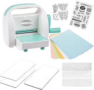 Mini Die Cutting and Embossing Machine for DIY Crafts 3.5" Feed Slot for 3" Paper and Other Materials