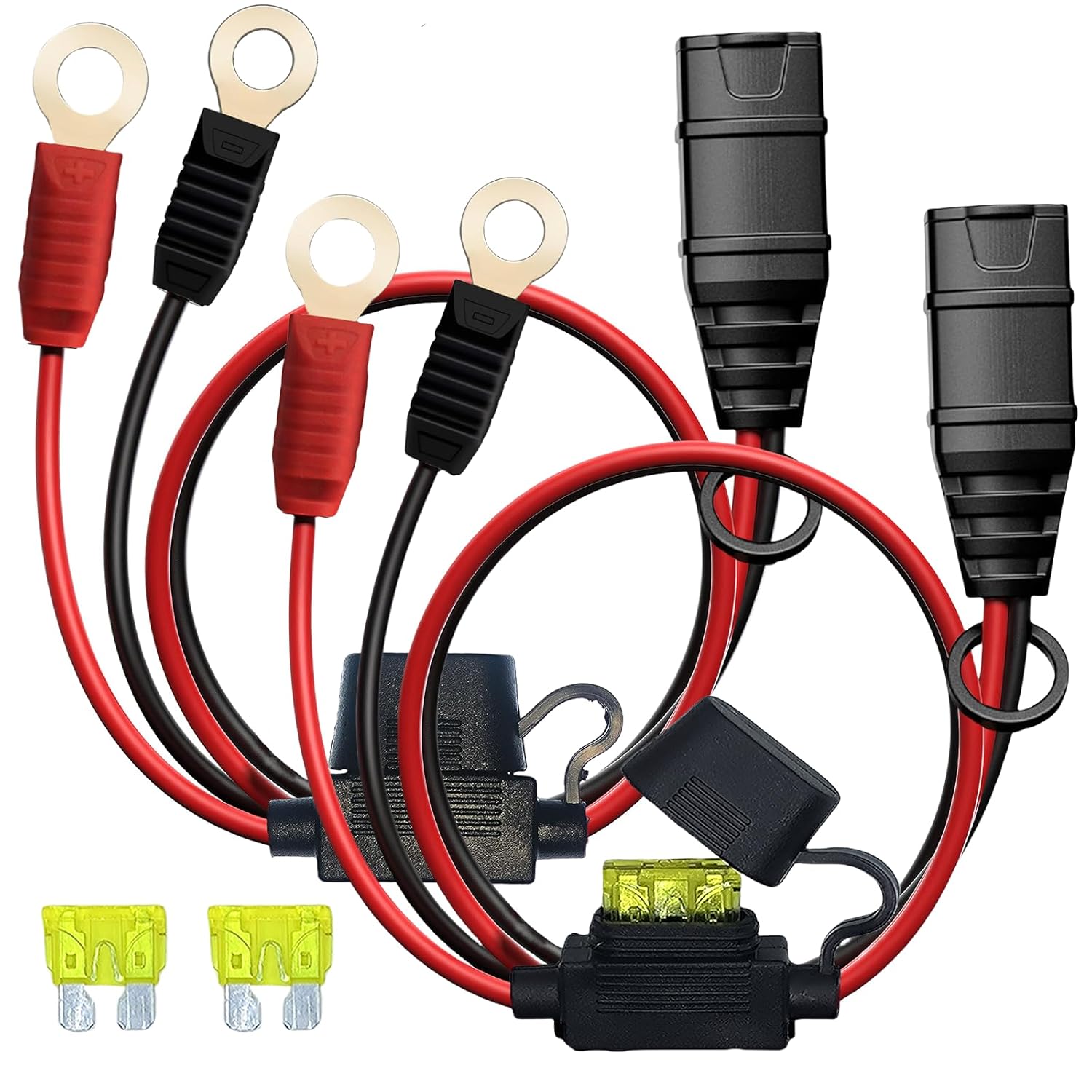 2 Pack GC002 X-Connect fit for NOCO Battery Charger Accessories,M6 (1/4in) XL Eyelet Terminal,Smart Batteries Trickle Charger Cable