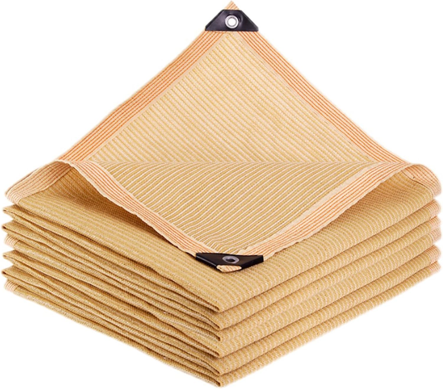 Sun Shade Sail,Shade Netting,Beige UV Resistant Fabric Mesh Tarp,85% Shading Rate,Taped Edge with Grommets,for Carport,Terrace,Garden,Easy to Install (300cm x 1500cm)